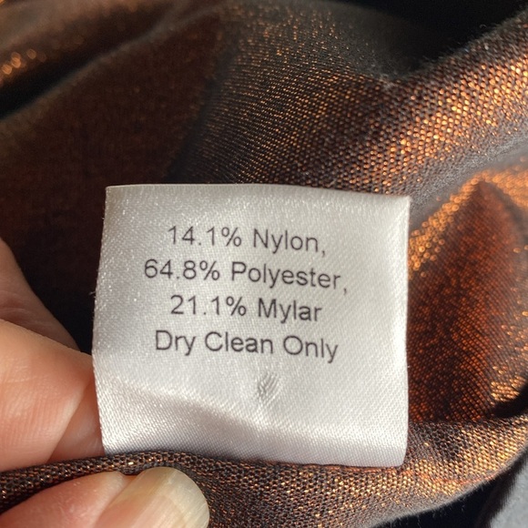 Kamperett Vuelo Copper Jacquard Strapless Dress - Picture 13 of 13